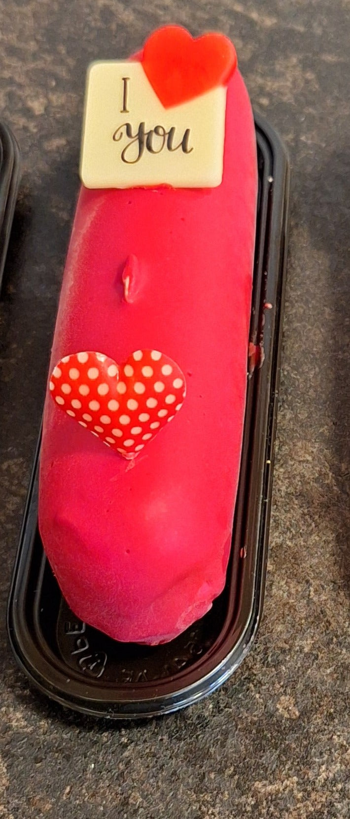 Eclair vanille ijs met Witte chocolade saus