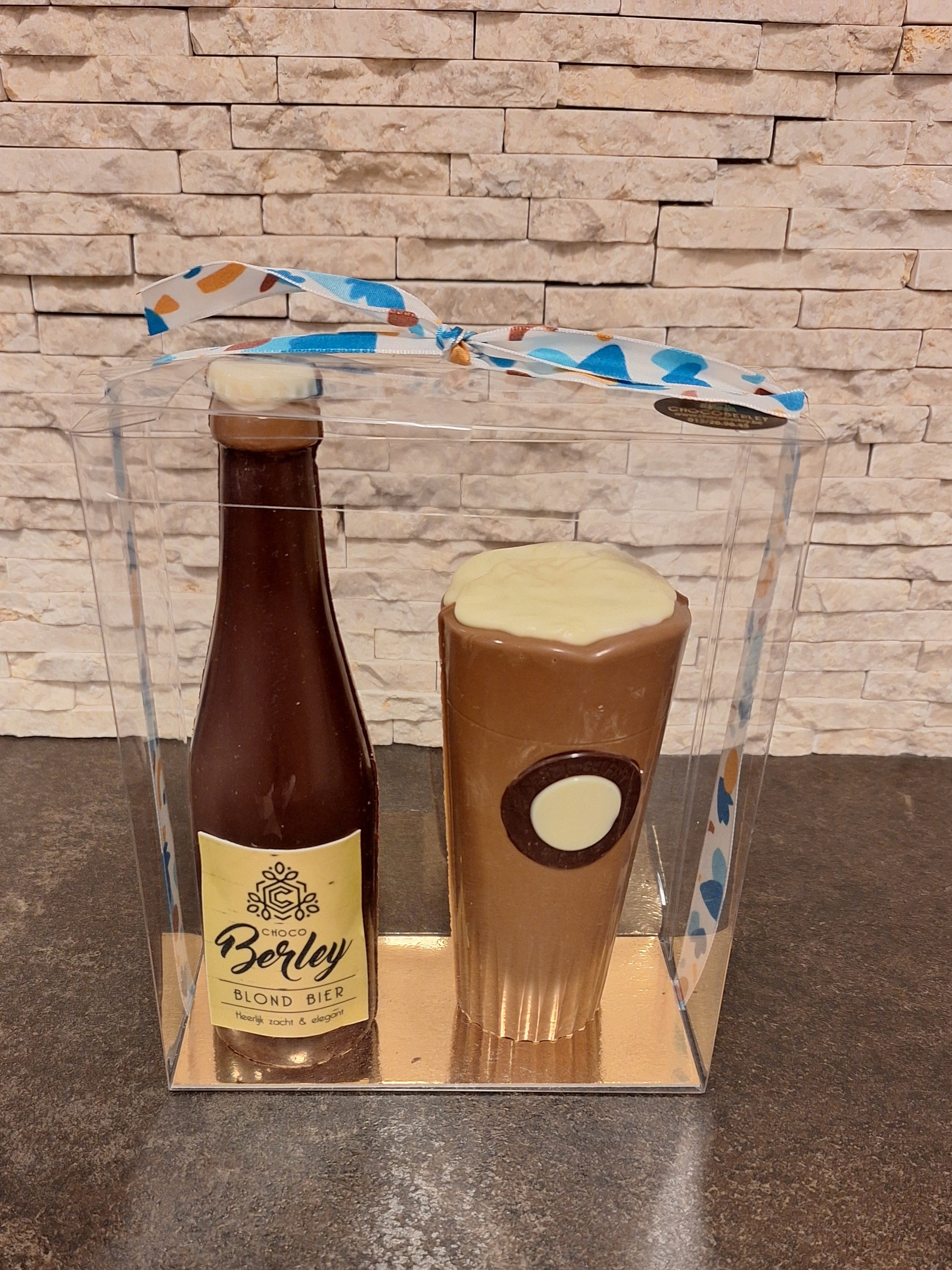 bierfles met glas