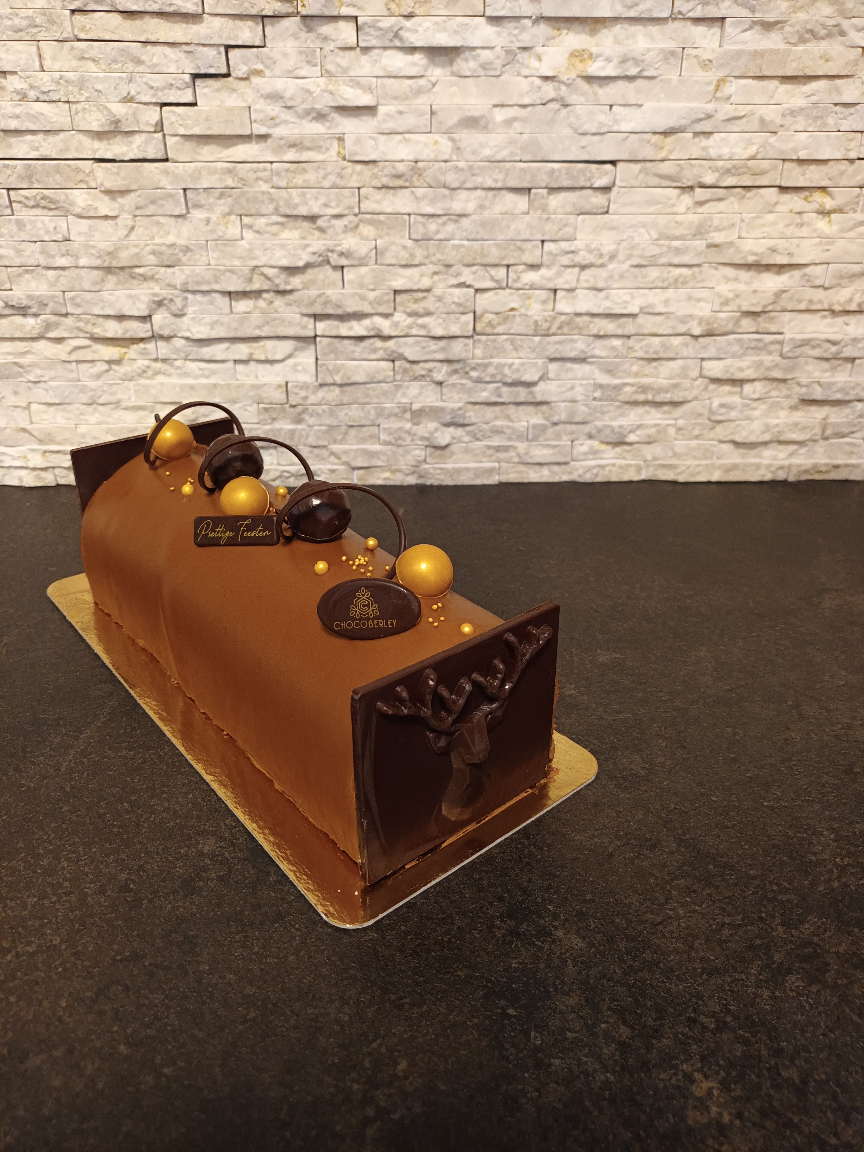 Buche gezouten caramel - vanille