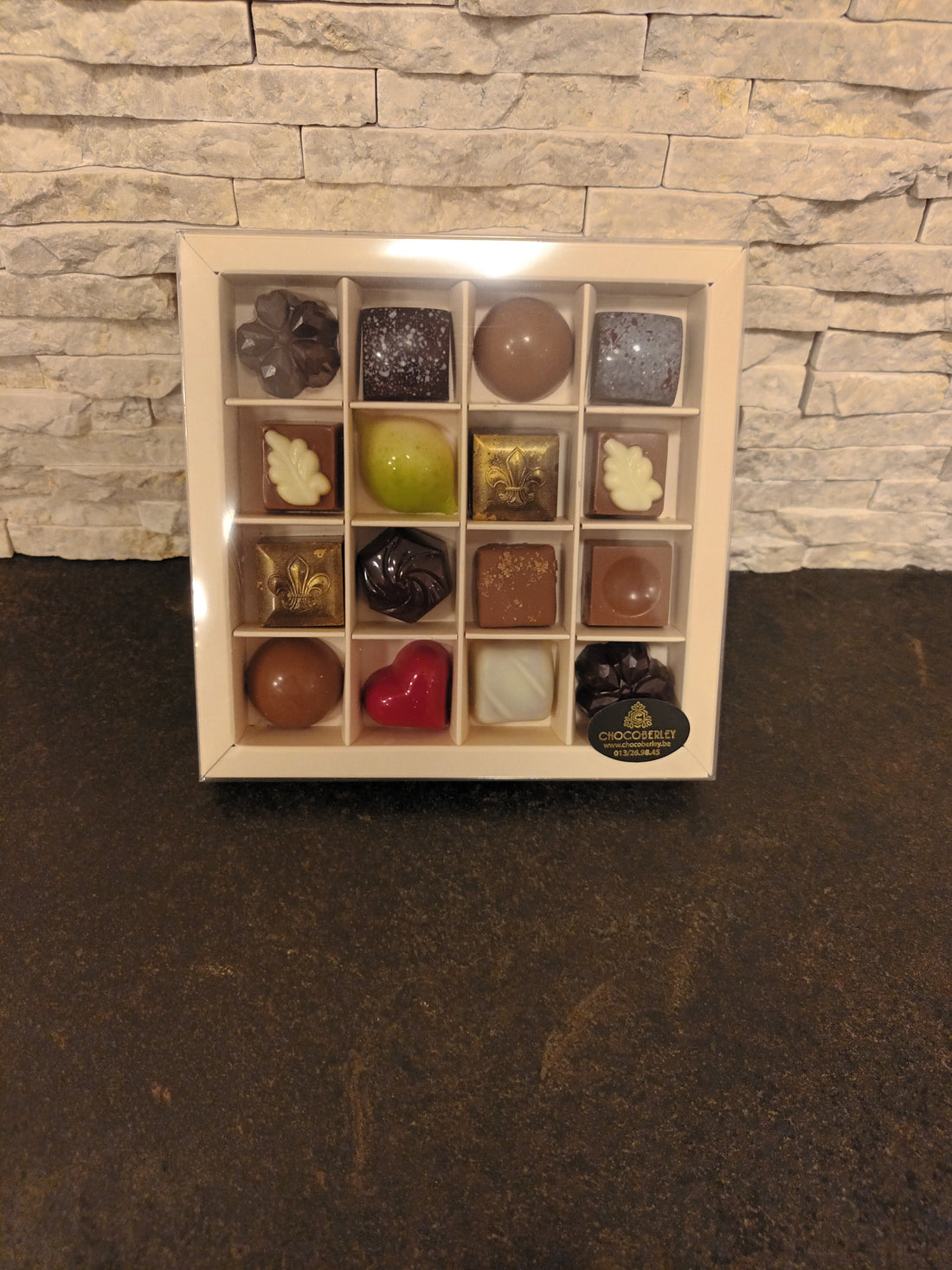 vierkant praline doos