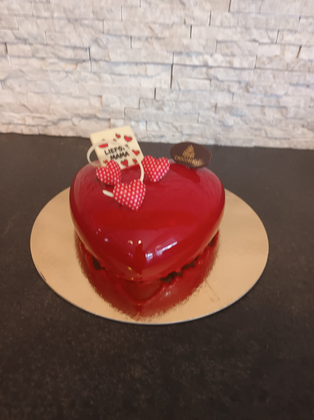 Moederdag hart ijstaart