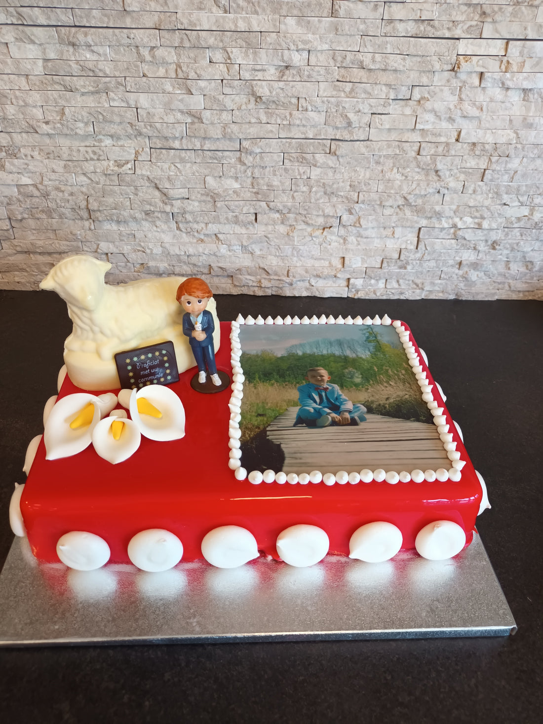 Foto taart communie of lentefeest