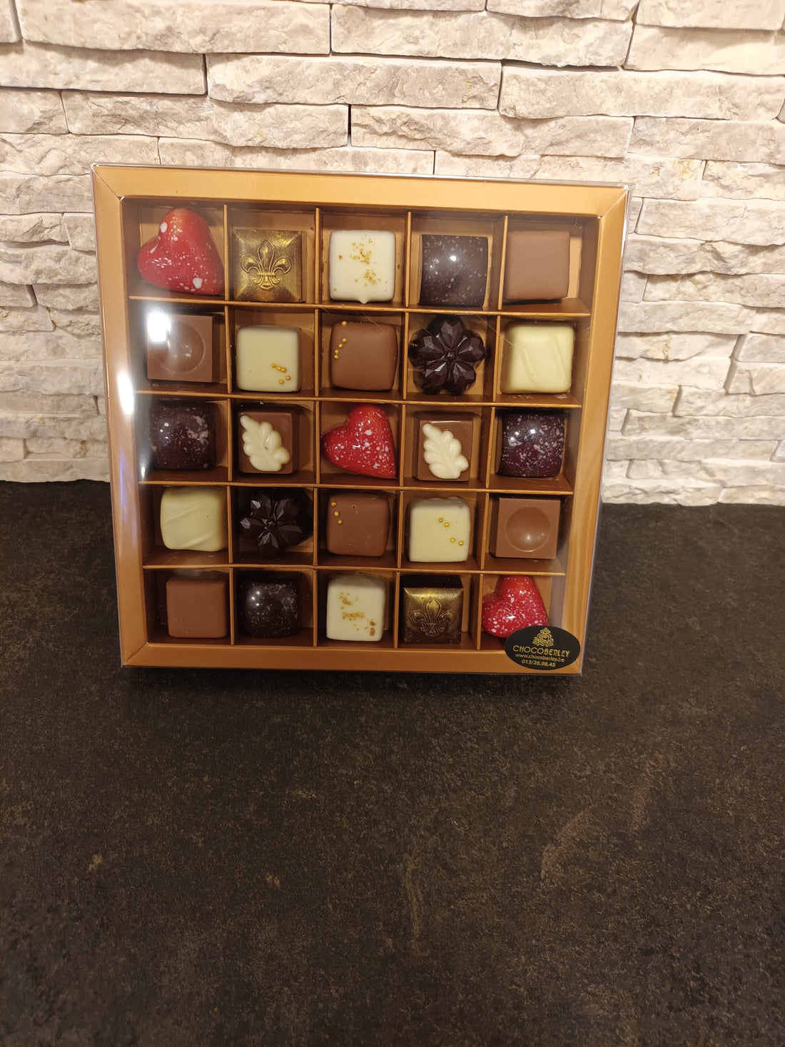 vierkant praline doos